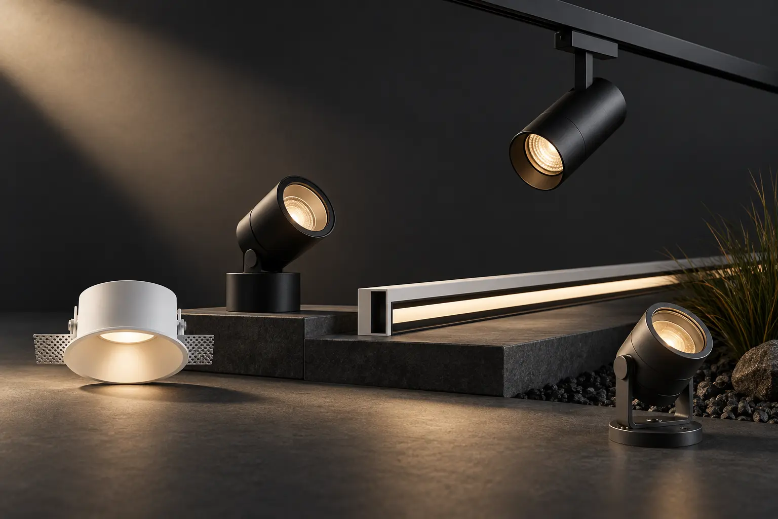 A representative selection of architectural luminaires